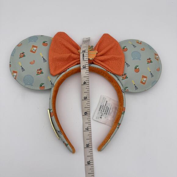 Disney Parks Loungefly Minnie Mouse Ears Epcot Flower Garden Orange Bird Headban - Picture 9 of 11